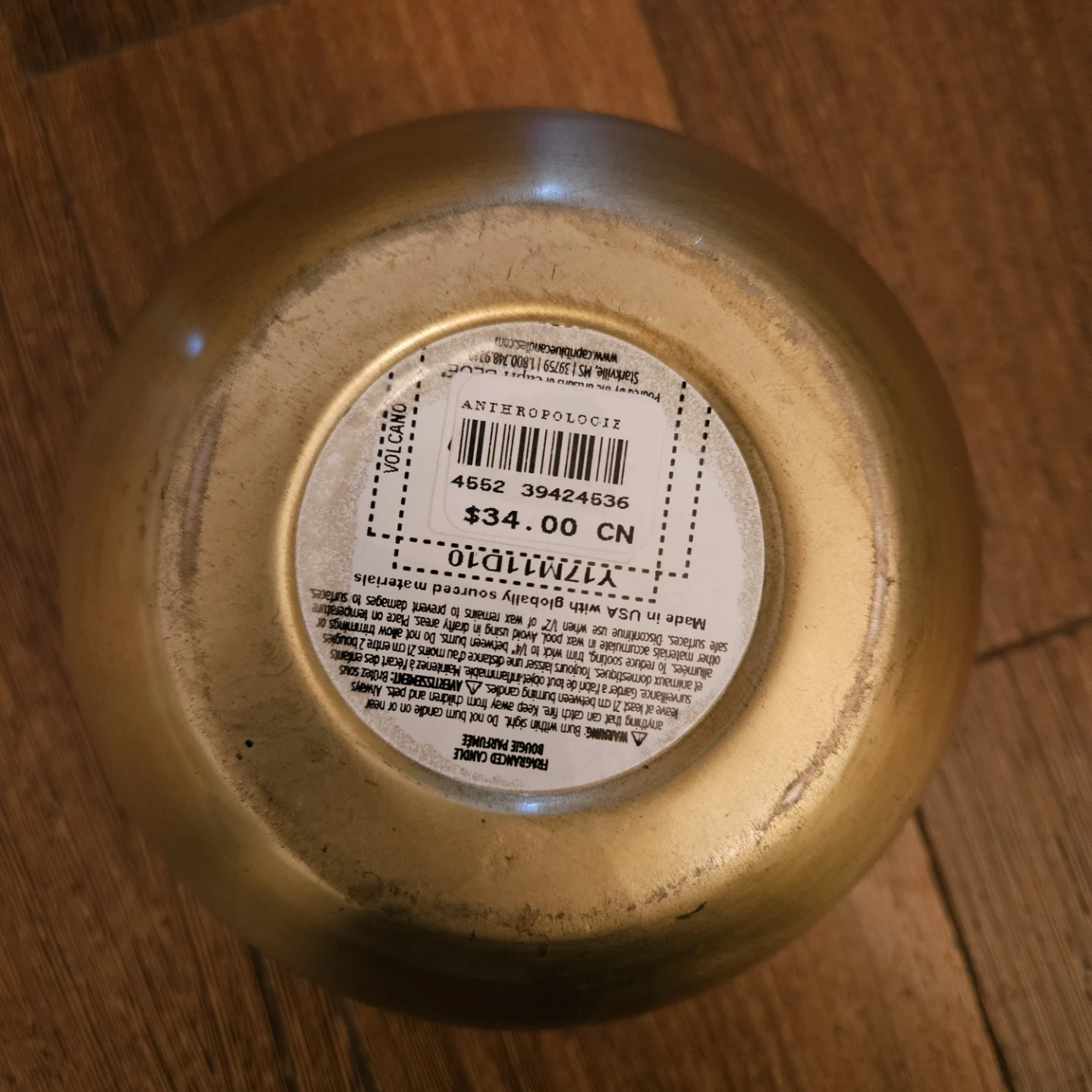 Anthropologist Volcano Candle - photo 3