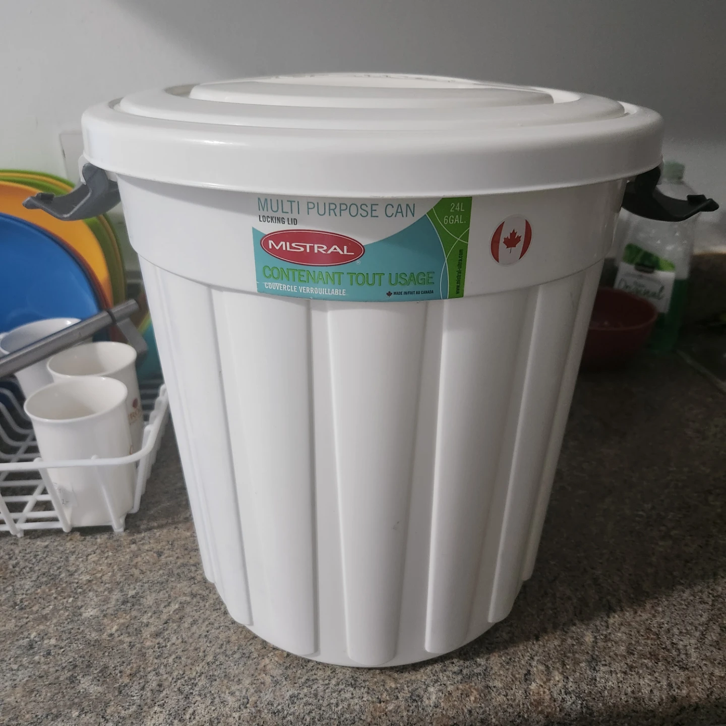 Mistral Multi-Purpose Can with Locking Lid - 24L