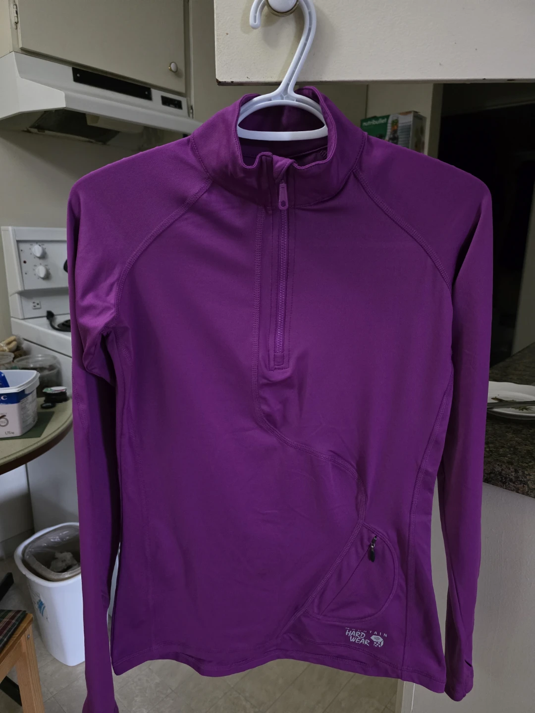 Mountain Hard Wear Purple 1/4 Zip Pullover Top