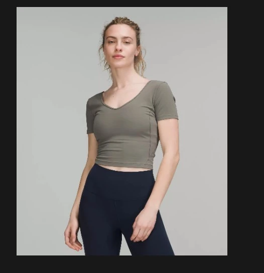 Lululemon Align Cropped T-Shirt - Size 18 - photo 3