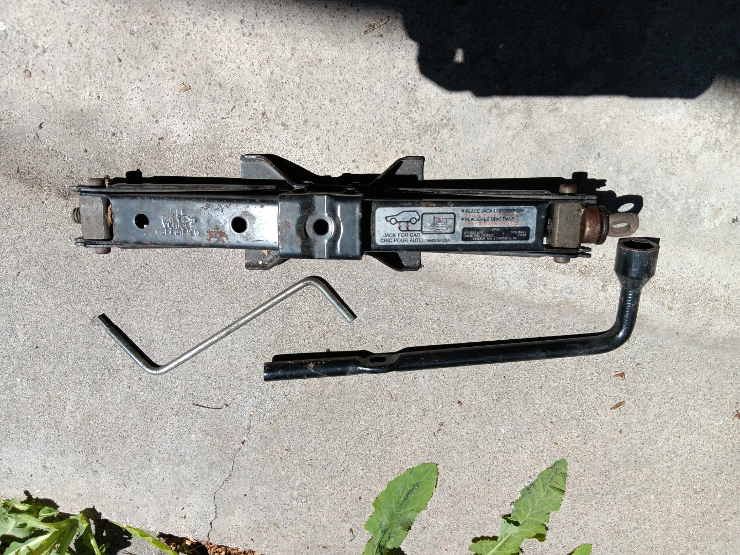 Car Jack with Wrench and Allen Key