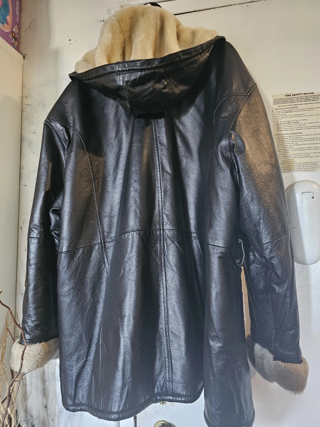 The Connection New York Men's Faux Leather Parka Jacket - photo 2