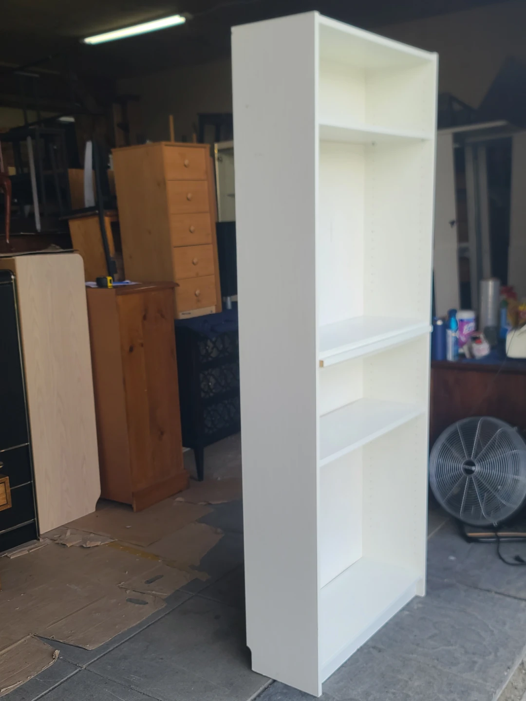 White 5-Shelf Bookcase - photo 2