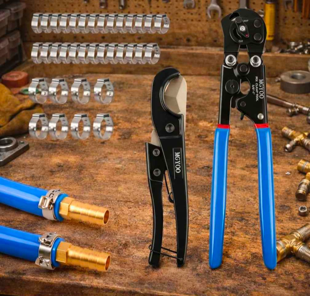 Pex Crimping Tool Kit – Cinch & Remove | 3/8”–1” (New)
