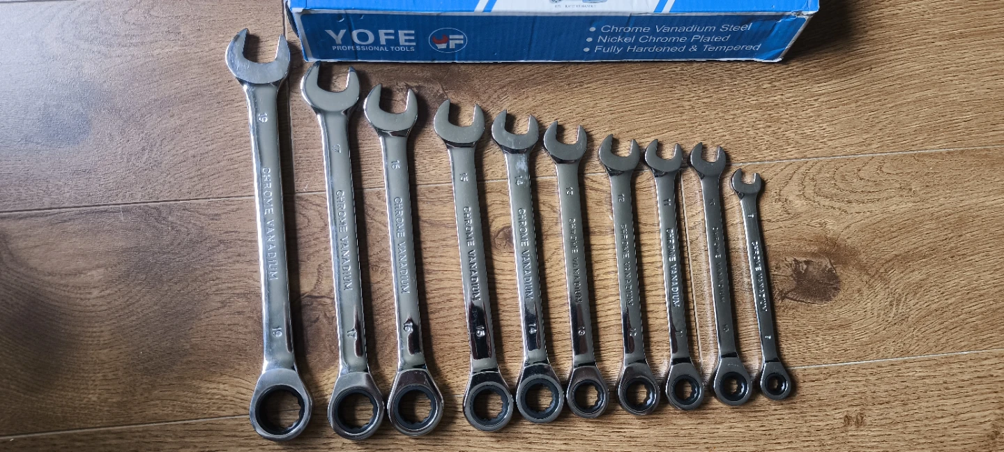 NEW YOFE 12-PC CR-V Combination Wrench Set + FREE Heavy-Duty bag - photo 2