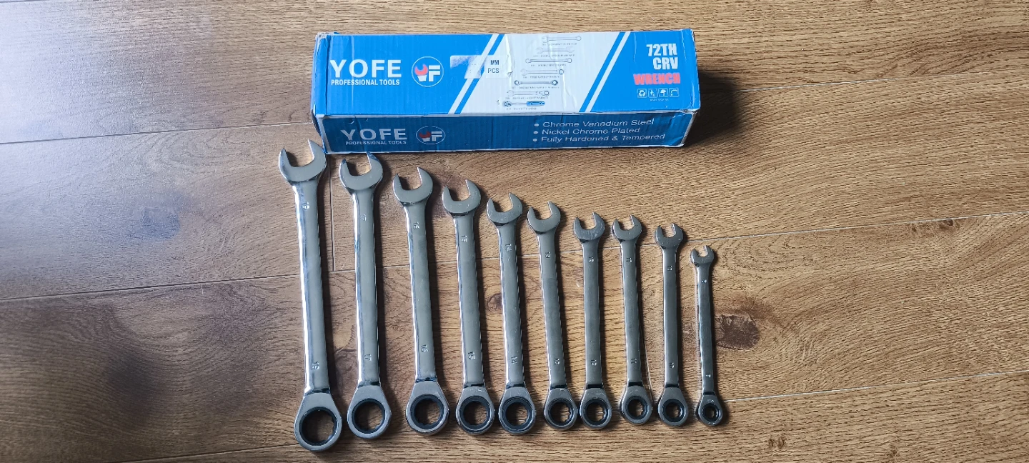 NEW YOFE 12-PC CR-V Combination Wrench Set + FREE Heavy-Duty bag - photo 3