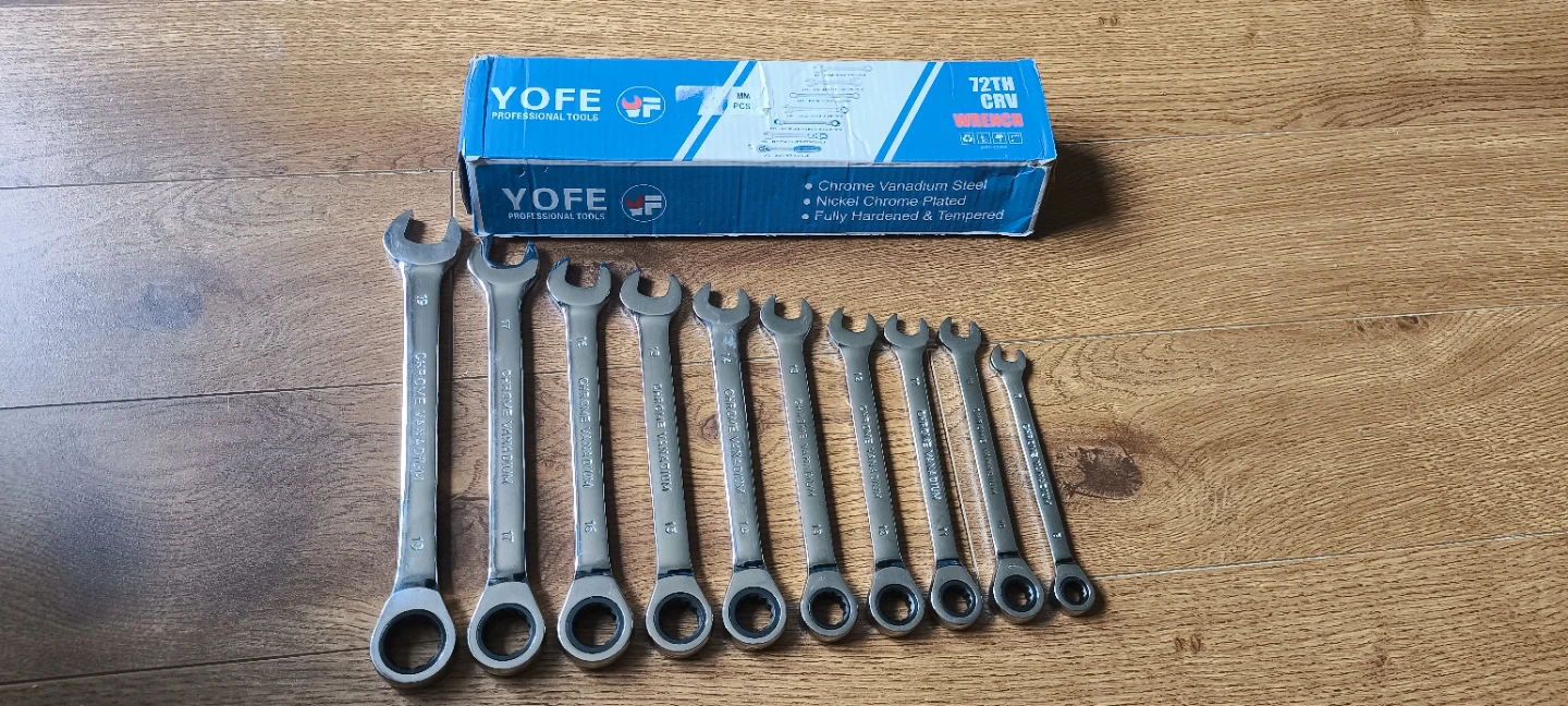 NEW YOFE 12-PC CR-V Combination Wrench Set + FREE Heavy-Duty bag - photo 4