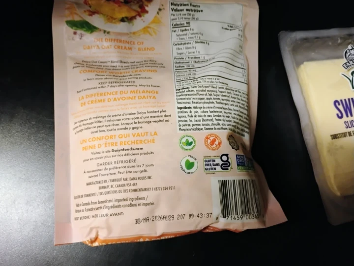 Dairy free cheese - shredded and slices, frozen! - photo 3