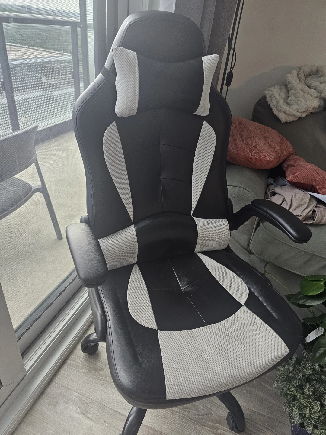 Black and White Gaming Chair Office Chair ⚽ - photo 3