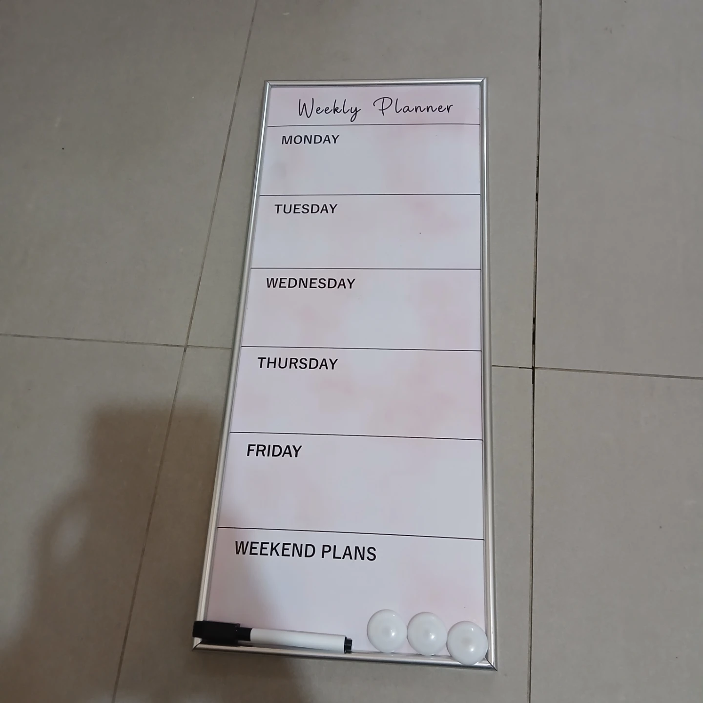 ⚽ Weekly Planner Whiteboard