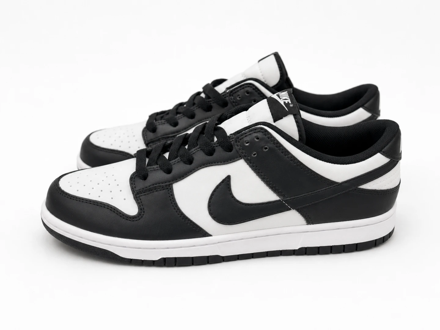 Nike Dunk Low Black White Sneakers - photo 2