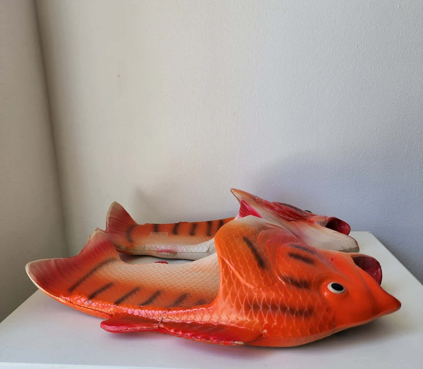 Funny Orange Fish Pool Slides * Gimmicky Slippers * Kitsch * NEW - photo 5