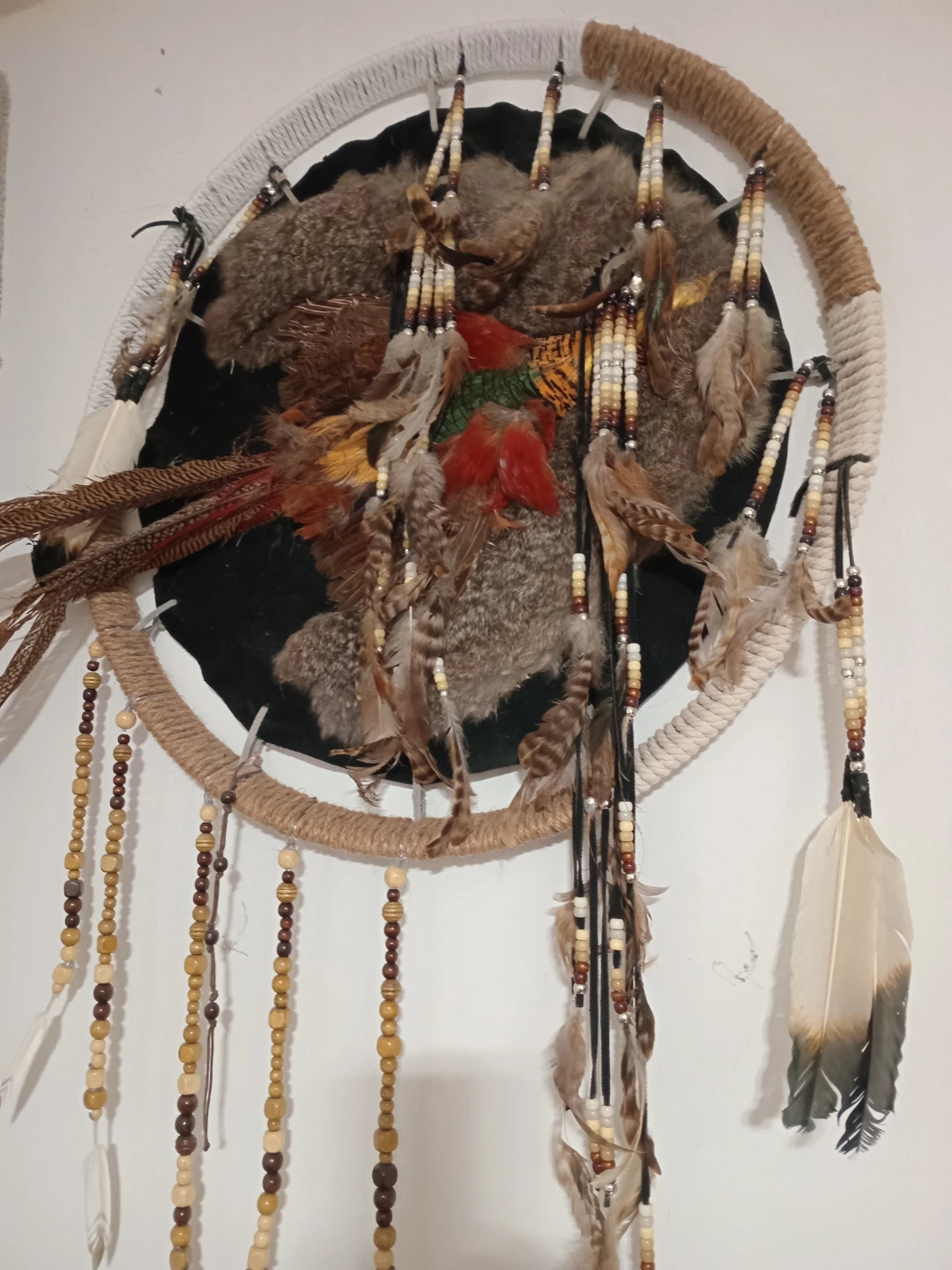 Original native Dreamcatcher with Feathers and Beads