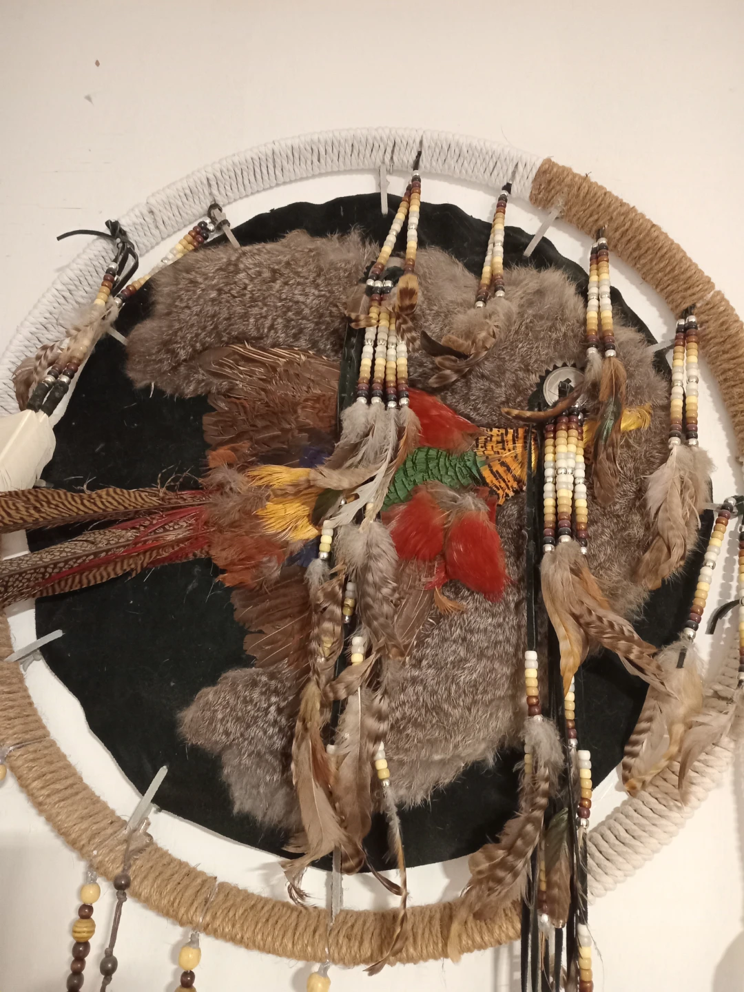 Original native Dreamcatcher with Feathers and Beads - photo 2