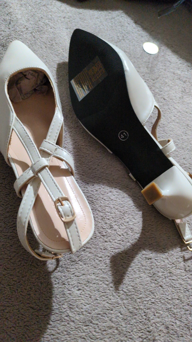 Women's Ballet Flats - White
