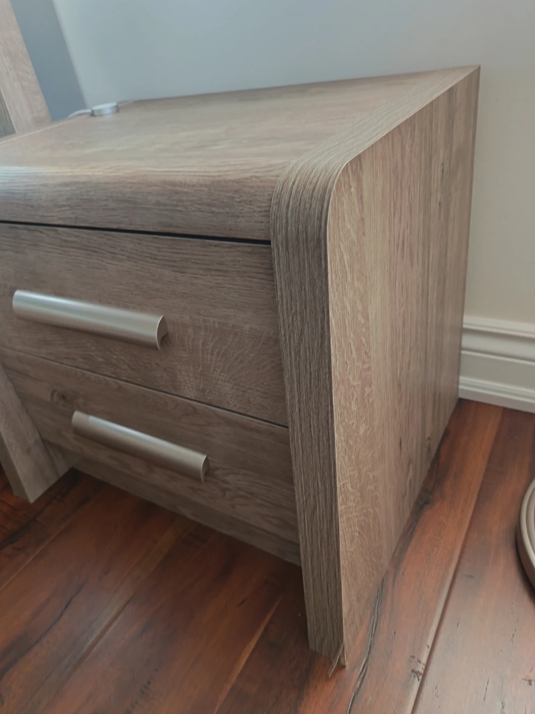 Queen Bed Frame with Two Matching Nightstands with Mattress - photo 3