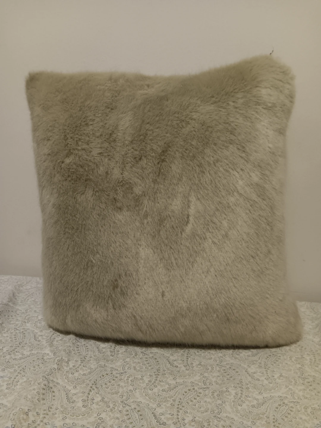 Faux Fur Throw Pillow