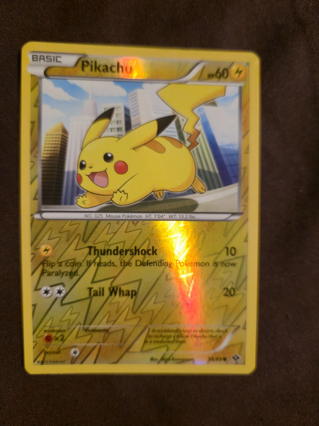 Pokémon Pikachu card