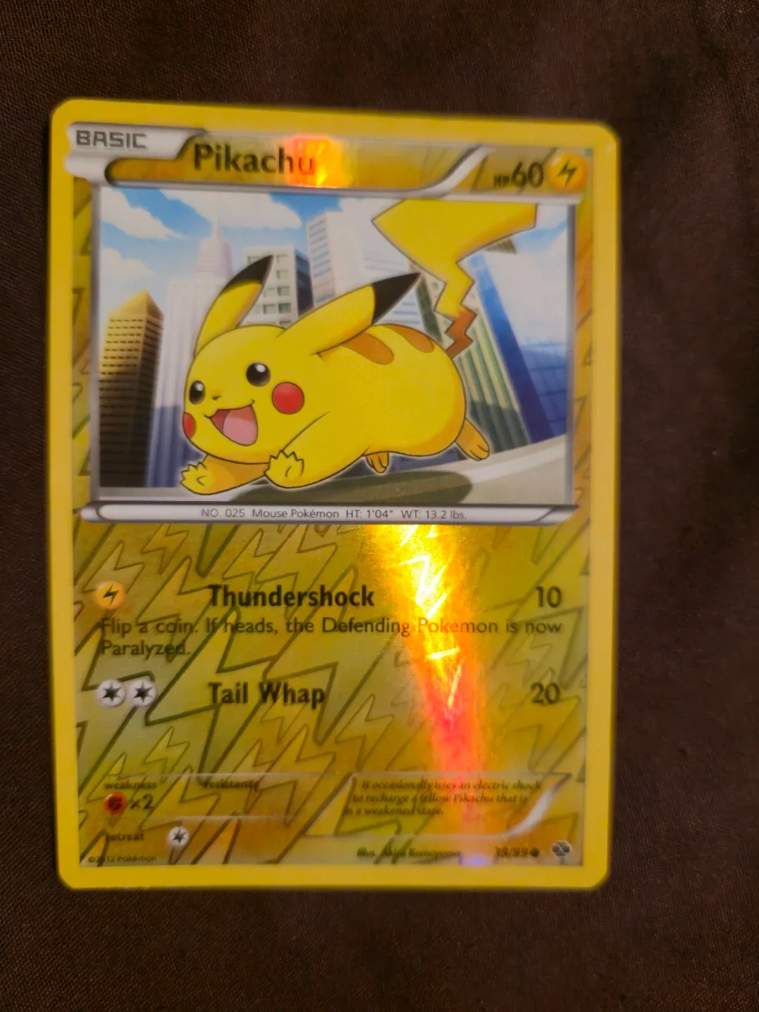 Pokémon Pikachu card
