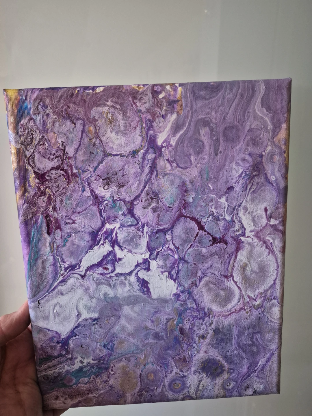 Purple Abstract Art Canvas - photo 3