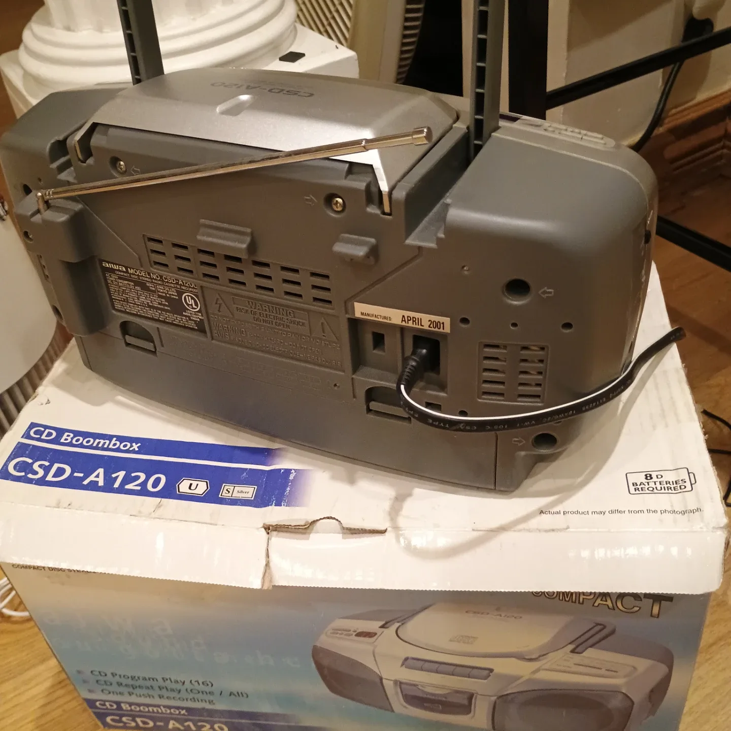 Aiwa CSD-A120 CD Boombox Radio Cassette Recorder