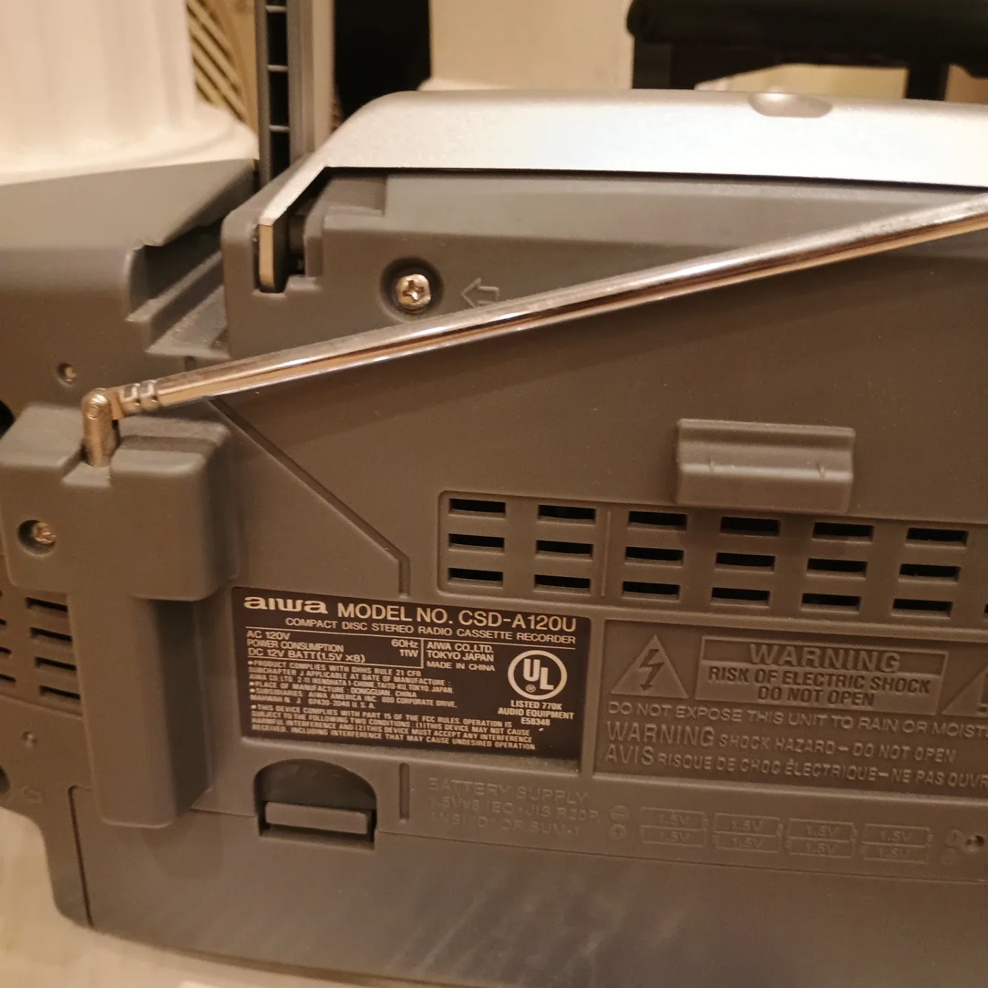 Aiwa CSD-A120 CD Boombox Radio Cassette Recorder - photo 2