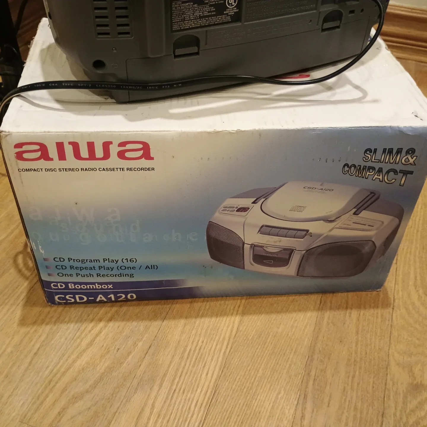 Aiwa CSD-A120 CD Boombox Radio Cassette Recorder - photo 5