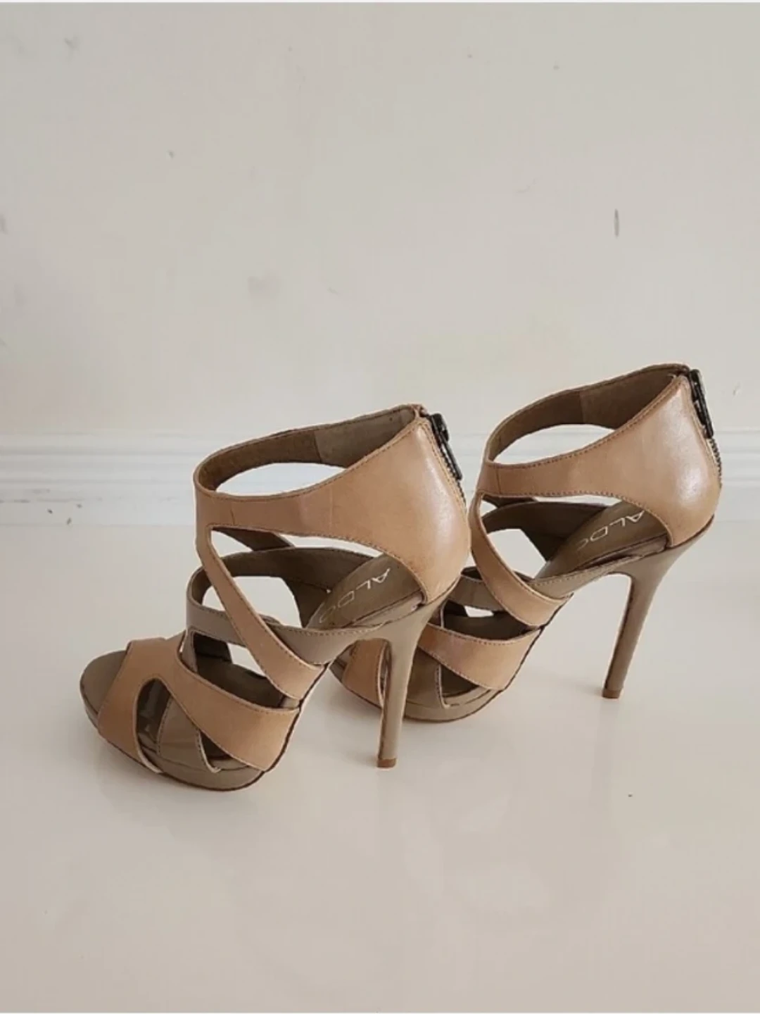 ALDO Women's Tan Cutout High Heel Sandals - photo 5