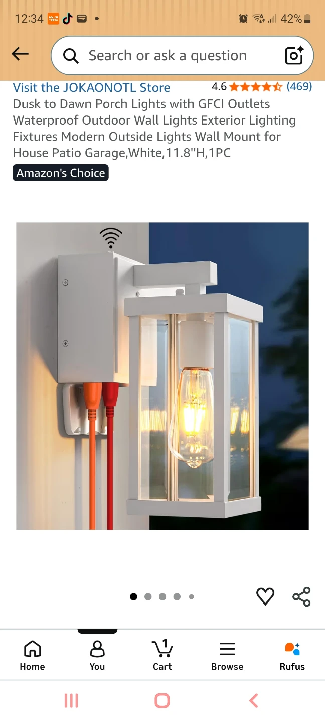 JOKAONOTL Outdoor Wall Light - photo 2