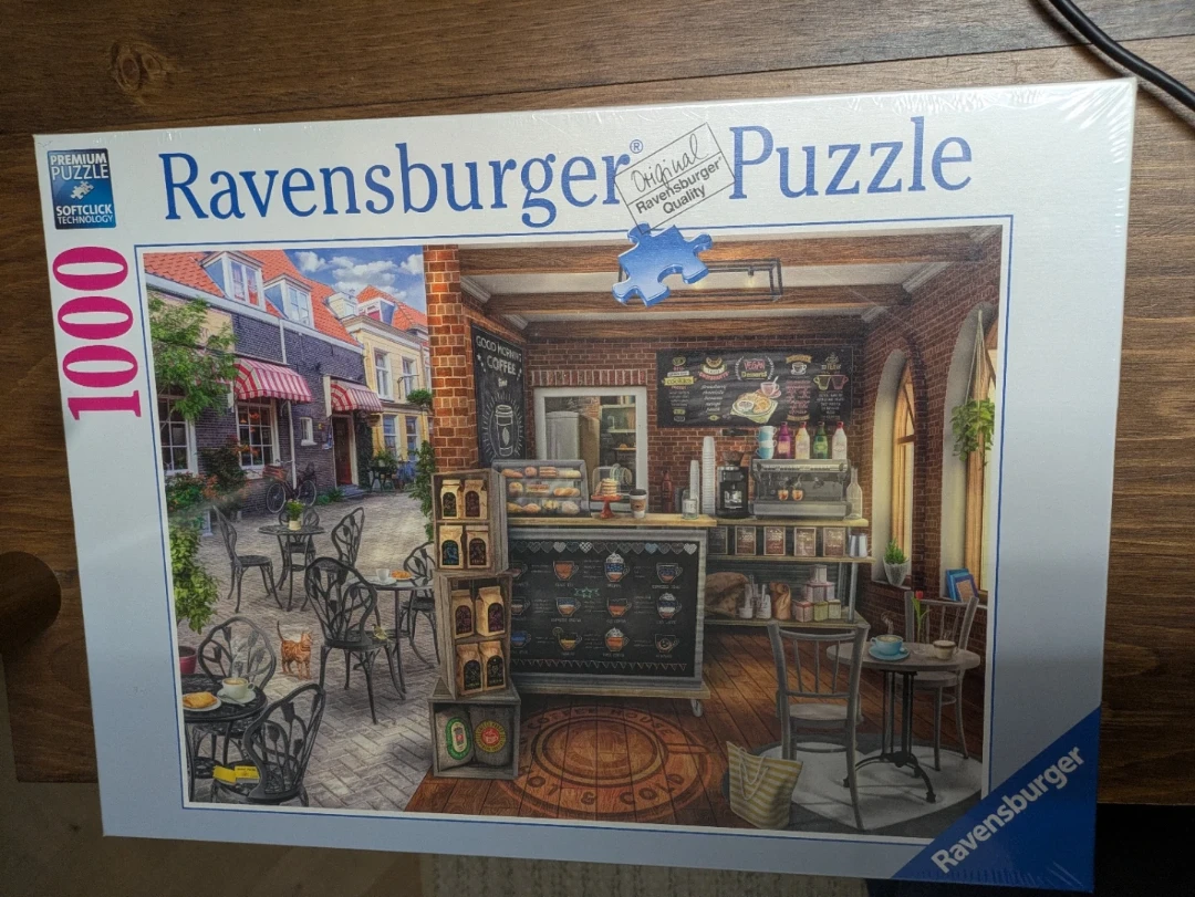 Ravensburger Puzzle 1000 Piece - Coffee Shop Scene