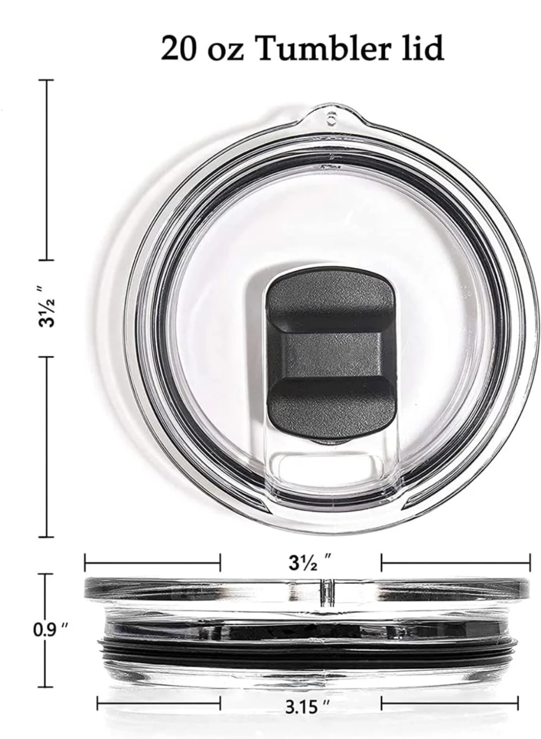 20 oz Tumbler Lid with Magnetic Slider - photo 2