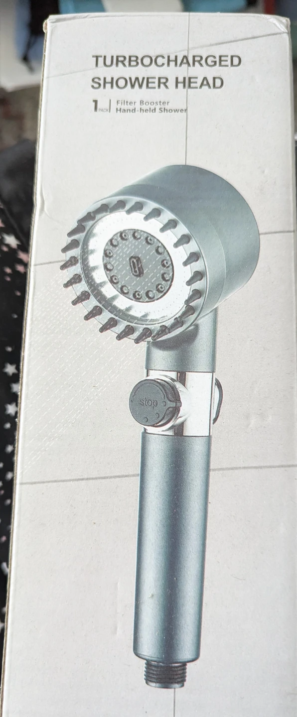Turbocharged Shower Head Filter Booster Hand-held