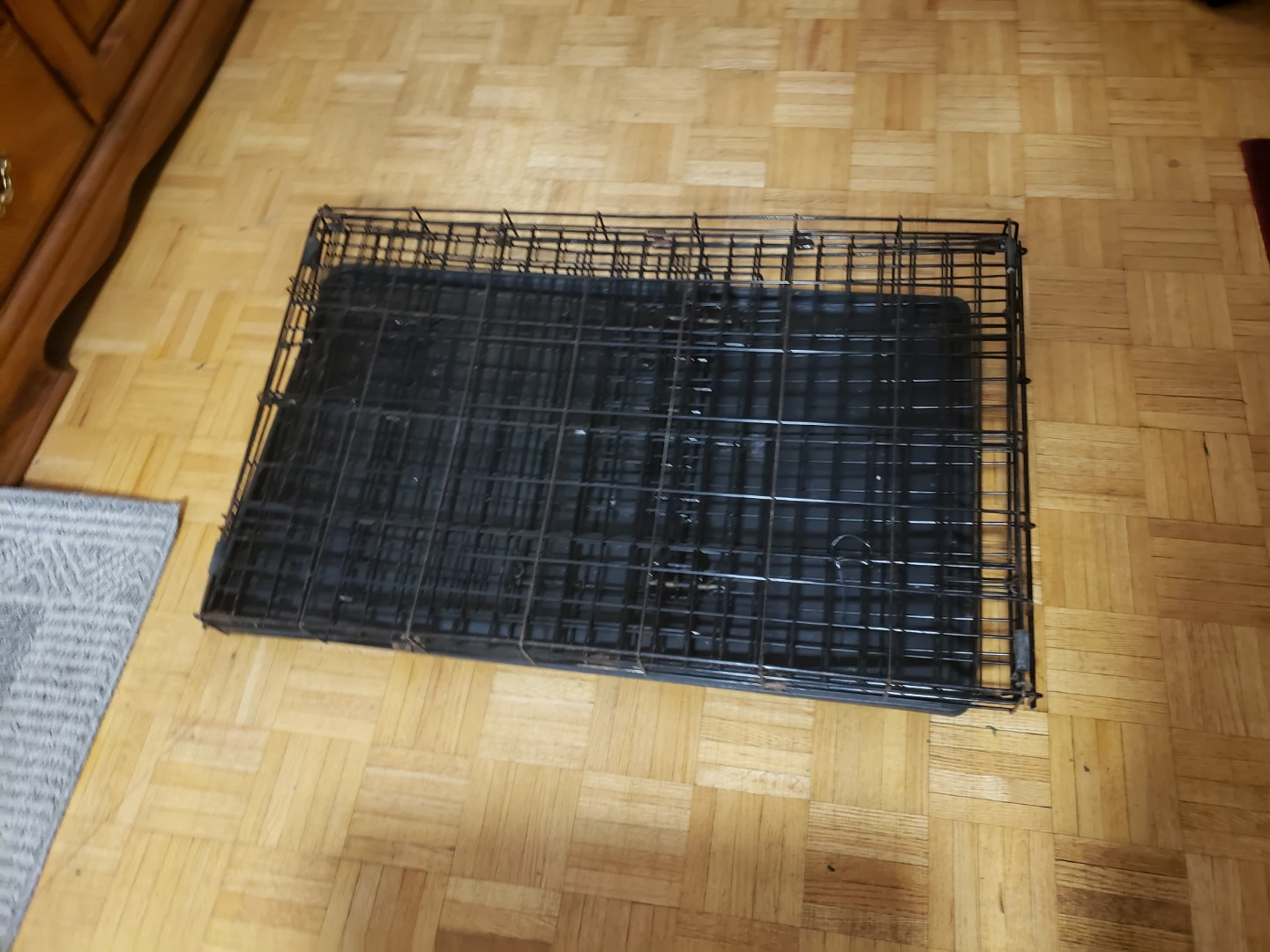 Black Wire Dog Crate