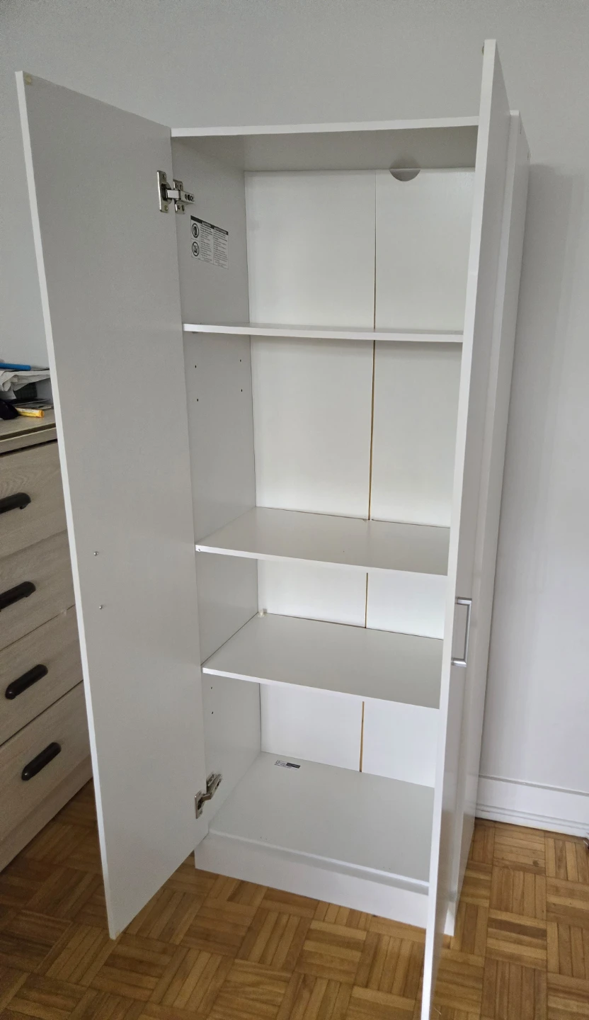 White Two-Door Cabinet/Storage Unit - photo 2
