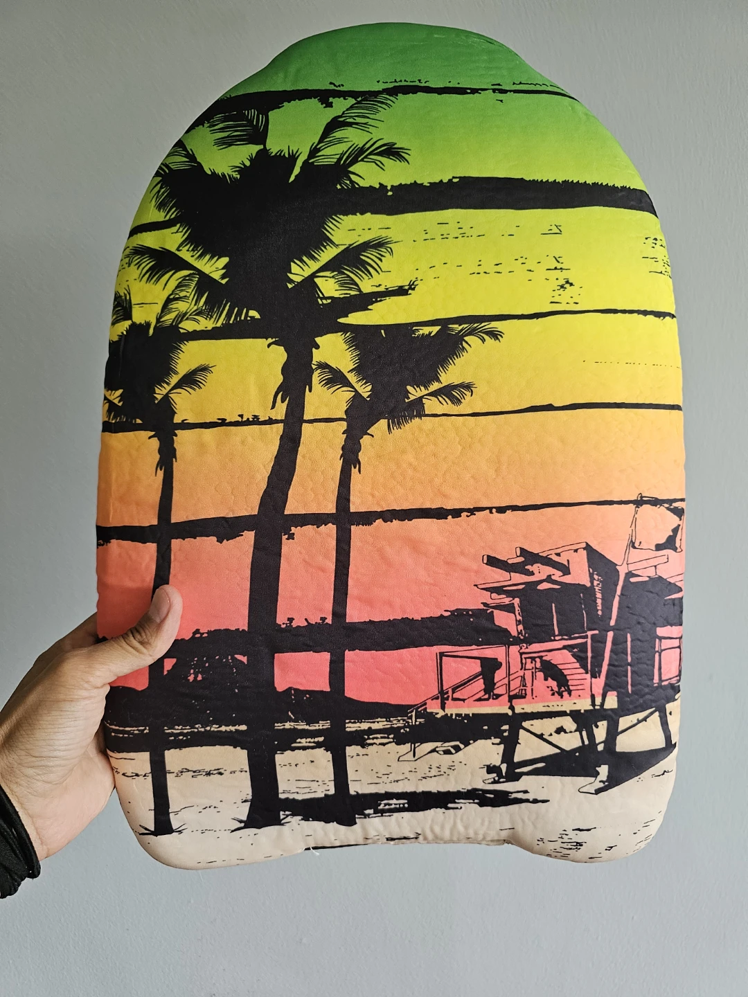 Bodyboard with Beach Scene
