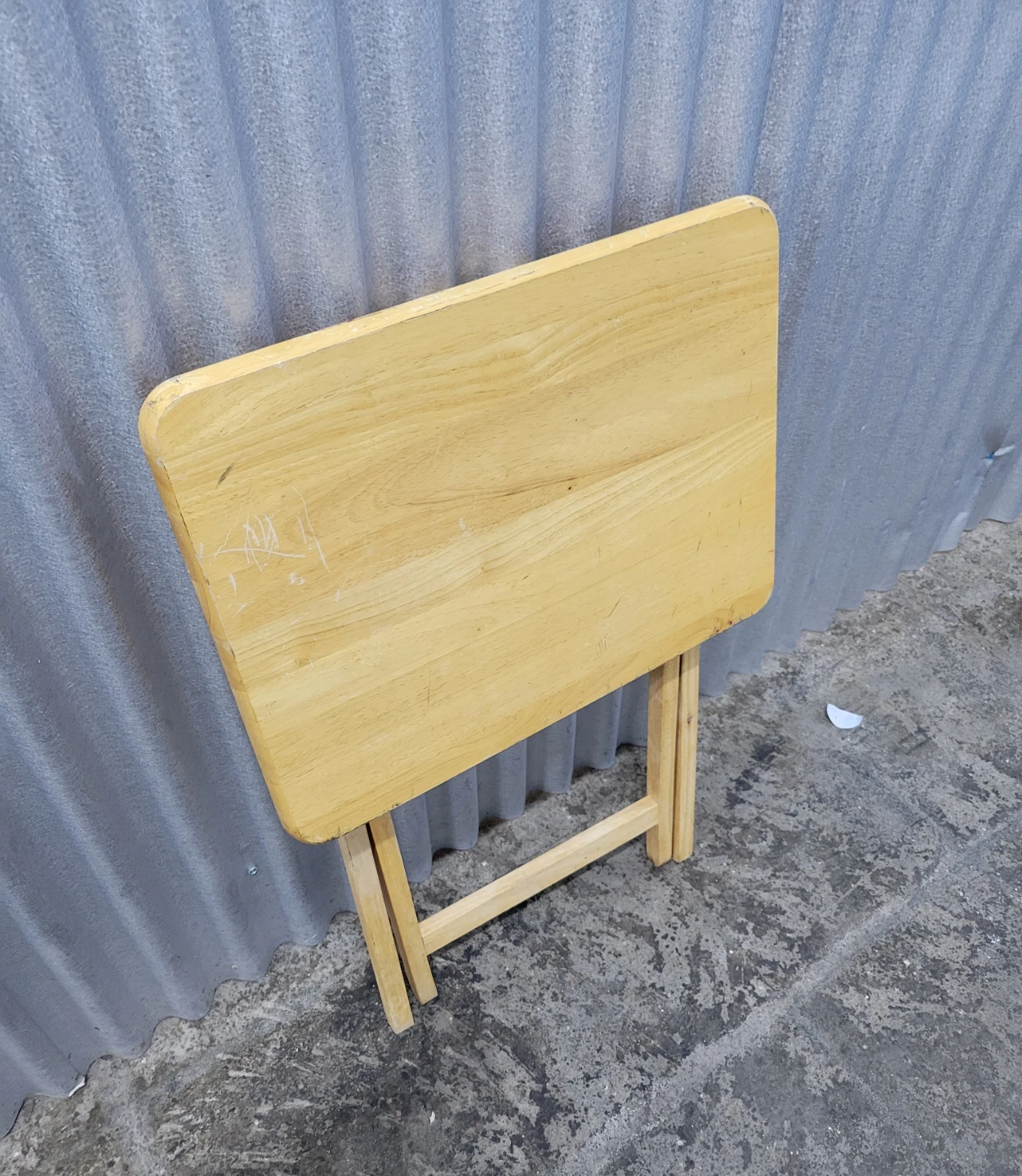 Folding Wood Table - photo 3