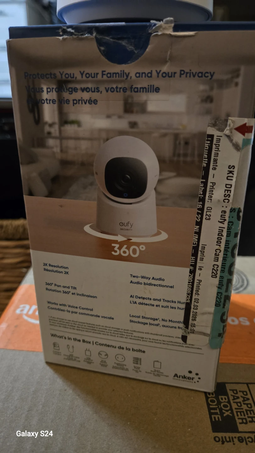 eufy Security Indoor Cam C220 2K Pan & Tilt WiFi Security Camera - photo 3