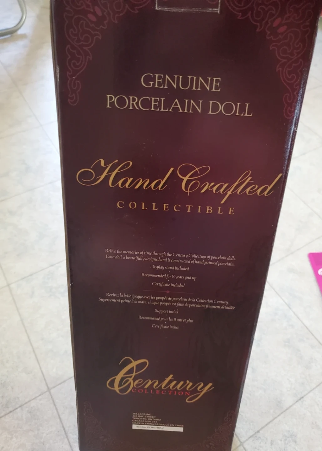 In box brand new- Century Collection Genuine Porcelain Doll - photo 2