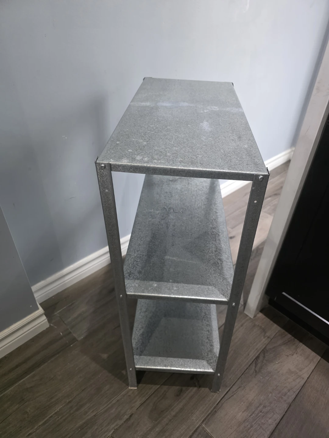 IKEA HYLLIS STYLE- Galvanized Metal 3-Shelf Storage Unit - photo 2