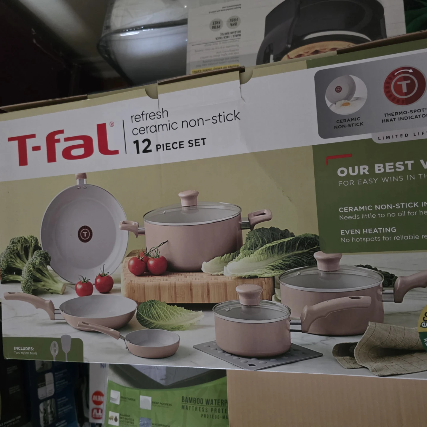 Brand new Ceramic Non-Stick non toxic 12 piece cookware set