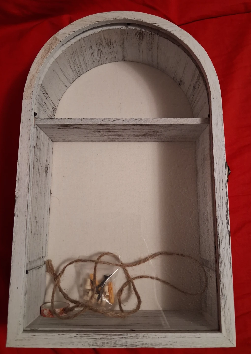 Shadow box with shelf - photo 2