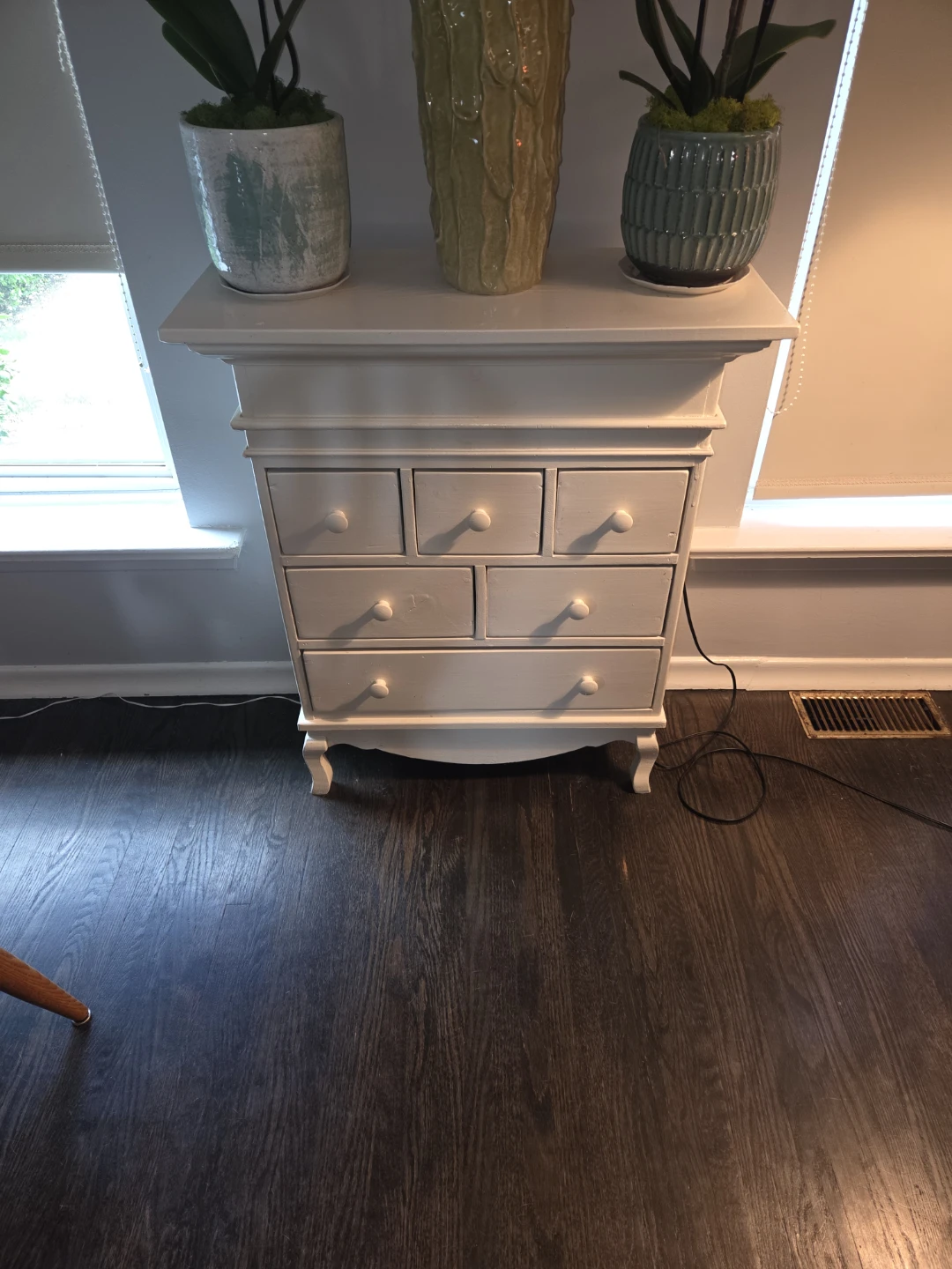 White Tall Dresser with 7 Drawers