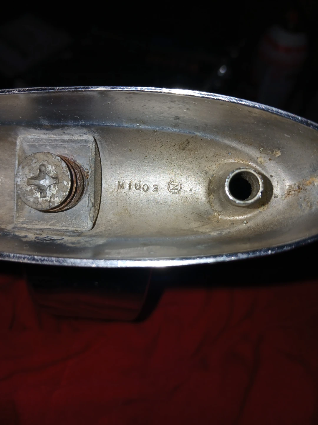 Vintage Yankee "Adjust-O-Ring" Chrome Mirror (1958-59 Ford) - photo 3