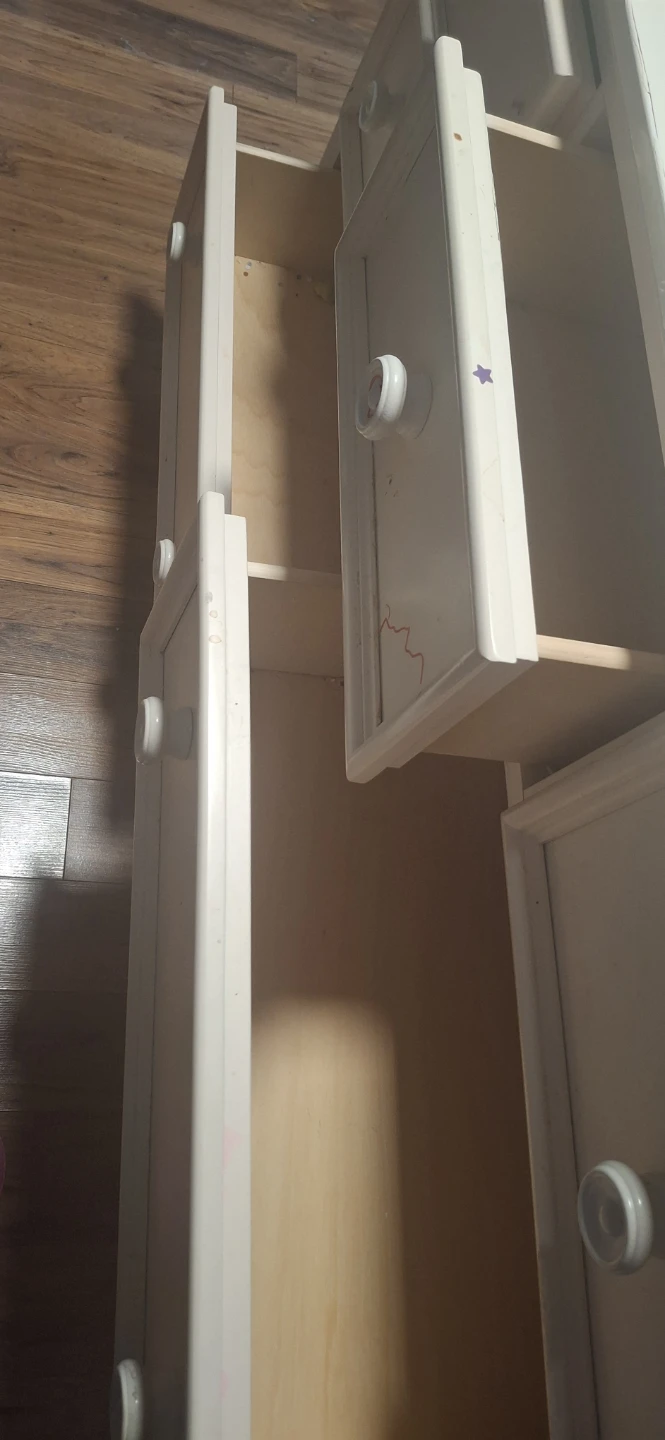 White Dresser with Mirror - photo 5