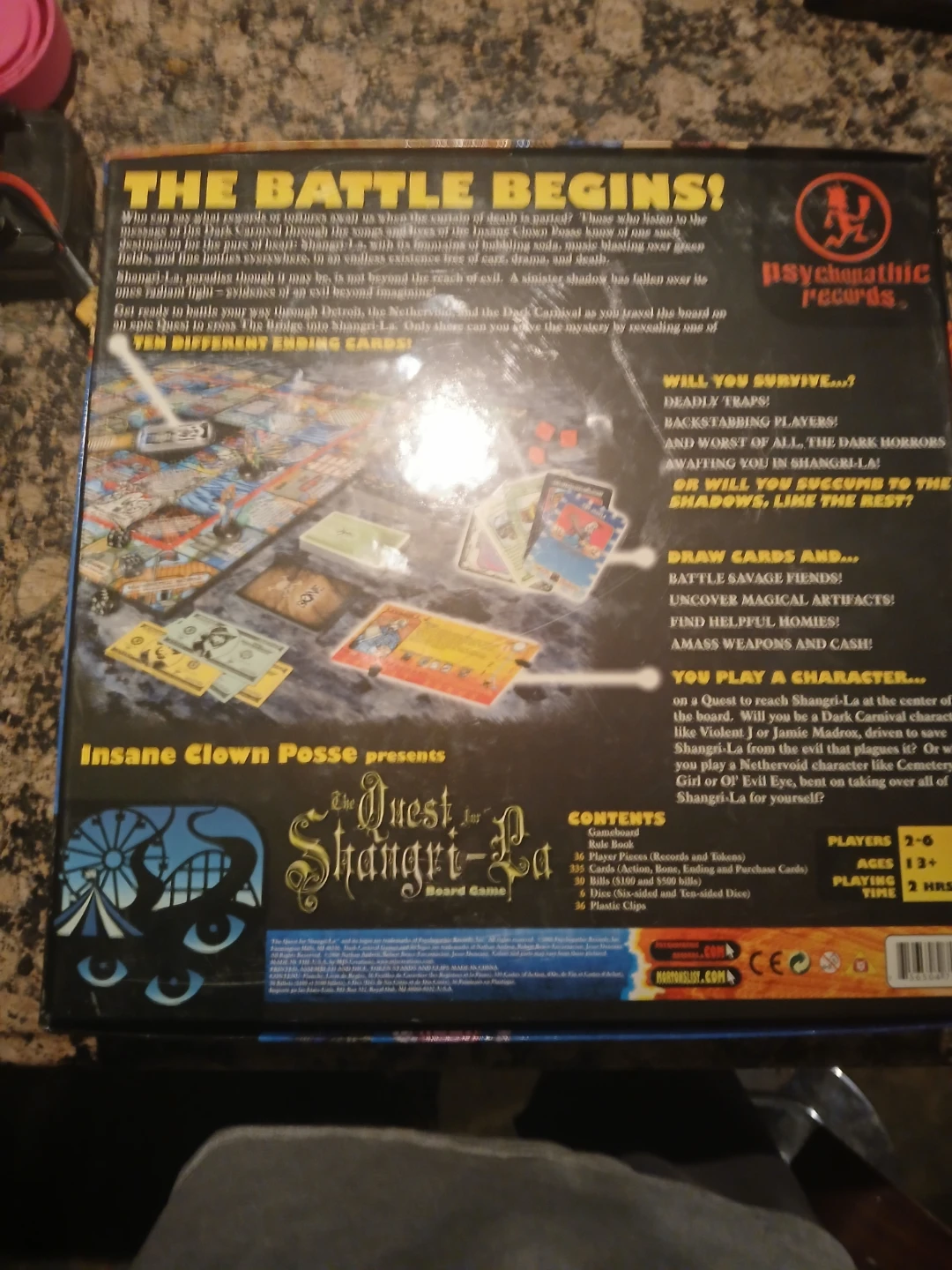 Insane Clown Posse Quest for Shangri-La Board Game - photo 2