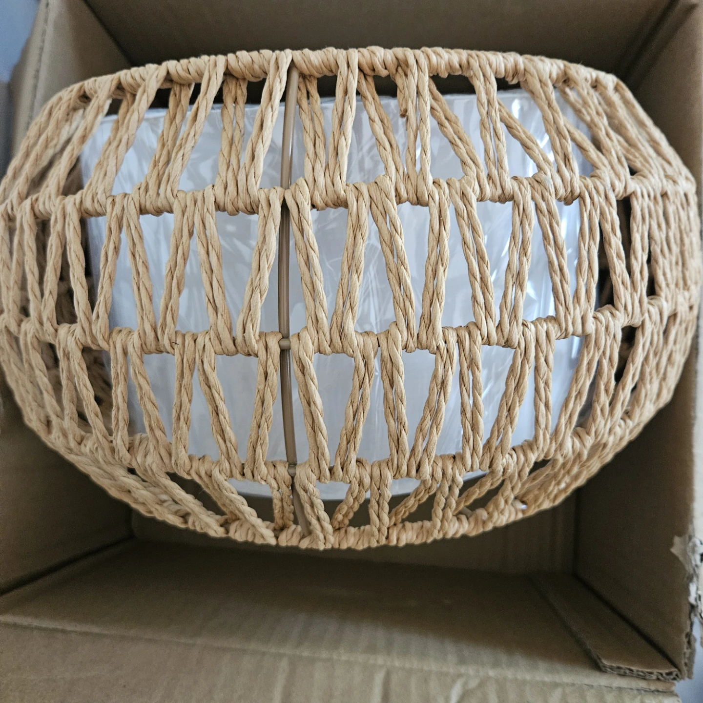 Woven Pendant Light Fixture