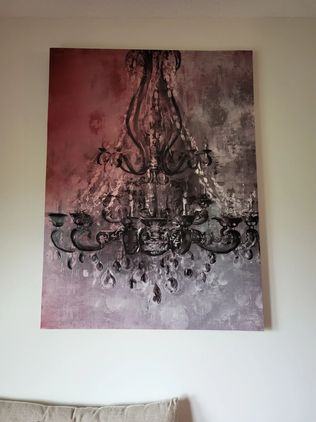 Chandelier Canvas Wall Art