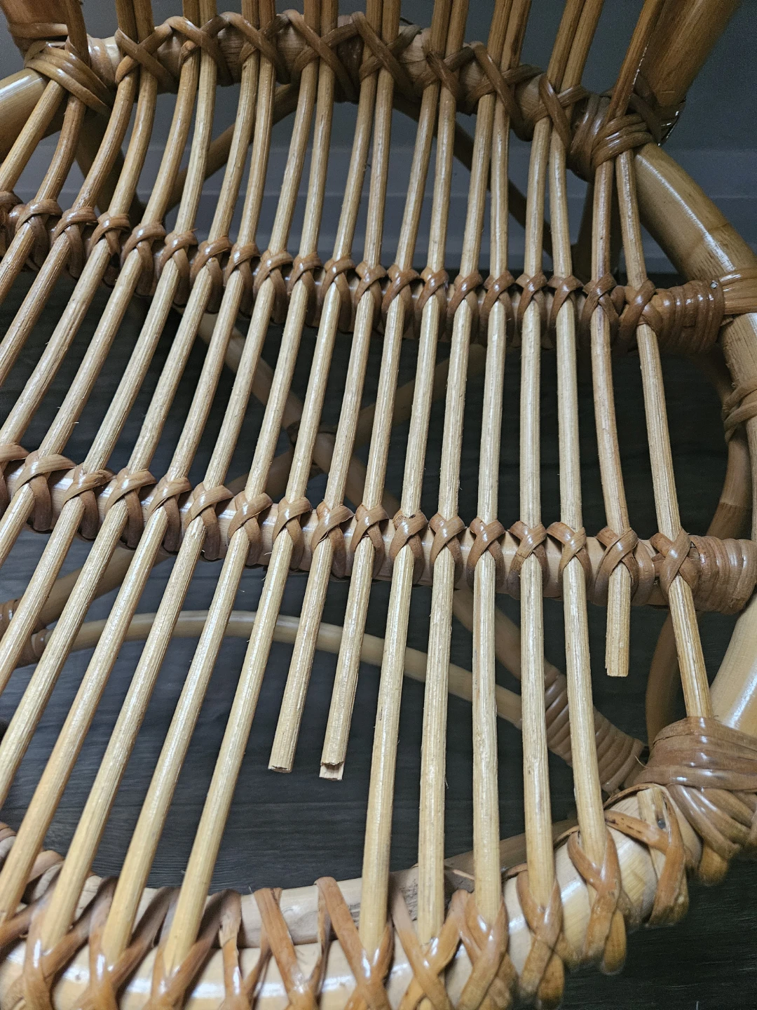 Rattan Accent Chair and table - photo 3