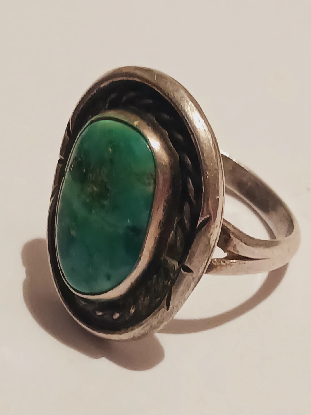 Navajo Sterling Silver 925 Turquoise Stone Ring. 7. - photo 4