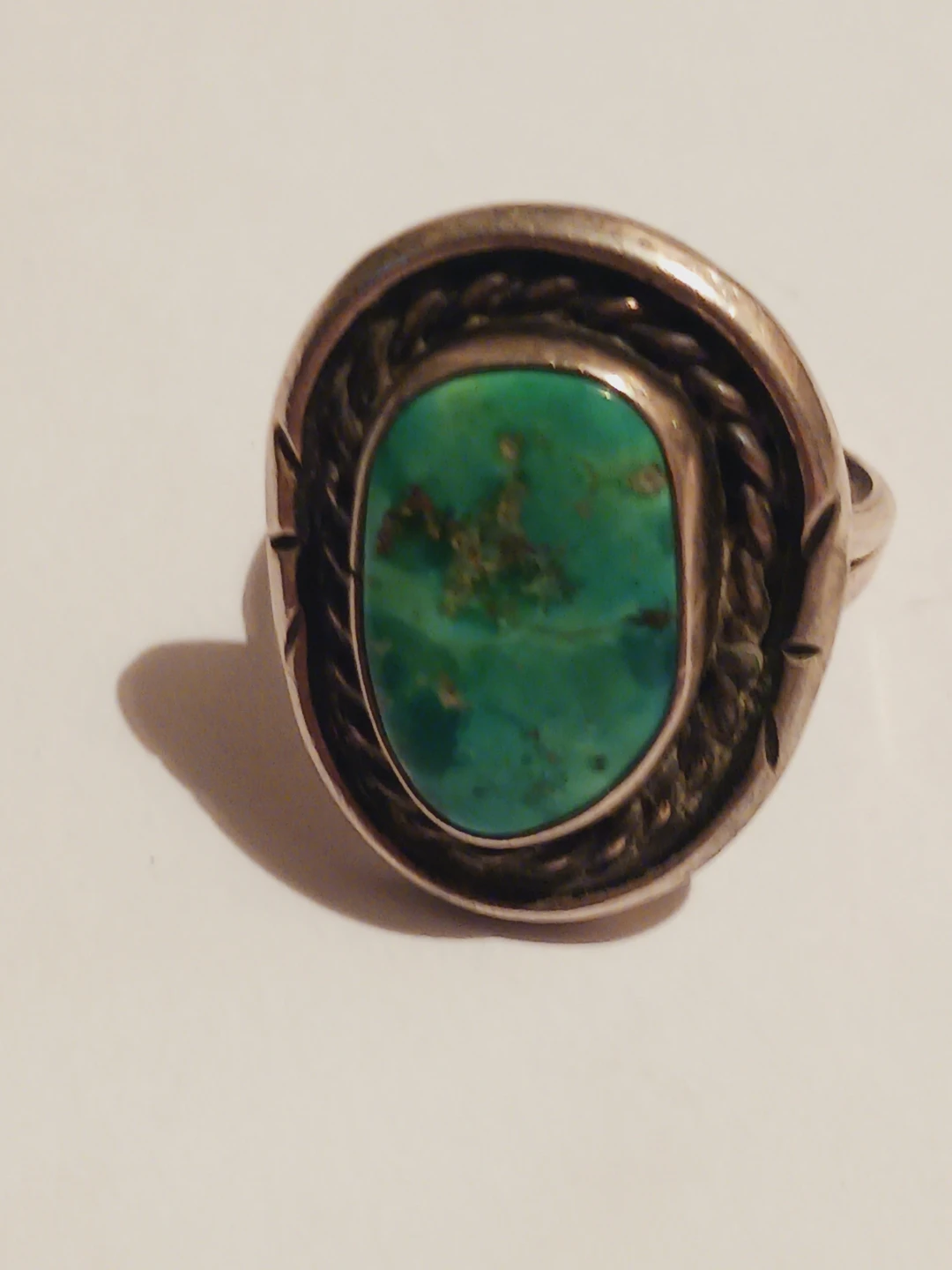 Navajo Sterling Silver 925 Turquoise Stone Ring. 7. - photo 5